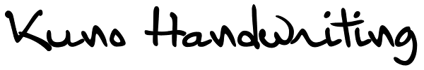 Kuno Handwriting Font