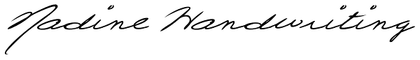 Nadine Handwriting Font