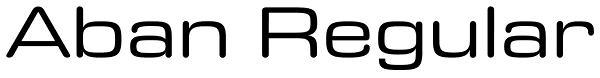 Aban Regular Font