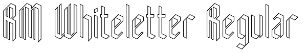 RM Whiteletter Regular Font