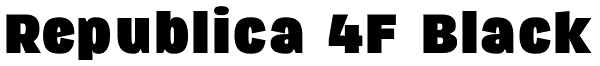 Republica 4F Black Font