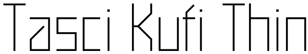 Tasci Kufi Thin Font