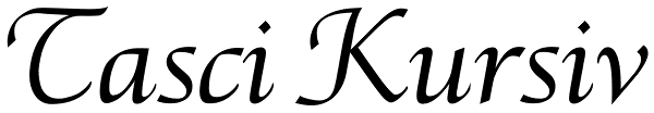  Tasci Kursiv Font