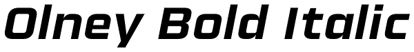 Olney Bold Italic Font