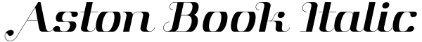 Aston Book Italic Font