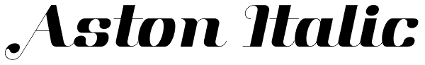 Aston Italic Font