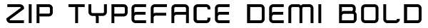 Zip Typeface Demi Bold Font