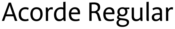 Acorde Regular Font