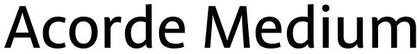 Acorde Medium Font