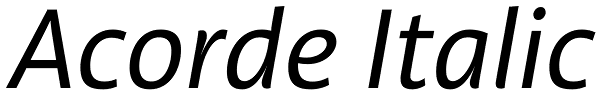 Acorde Italic Font