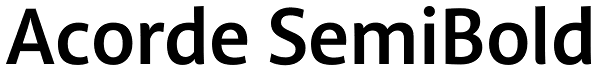 Acorde SemiBold Font