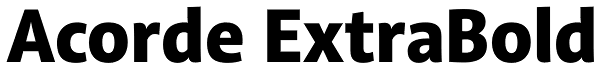 Acorde ExtraBold Font