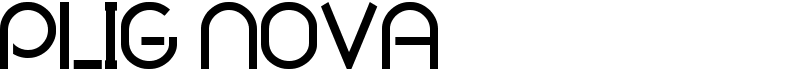 Plig nova Font