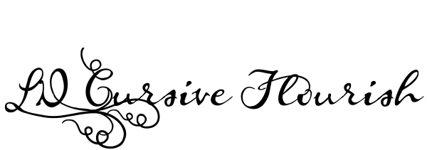 LD Cursive Flourish Font