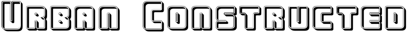 Urban Constructed Font