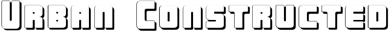 Urban Constructed Font