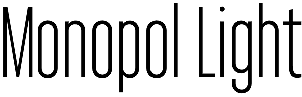 Monopol Light Font