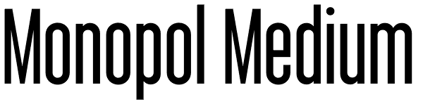 Monopol Medium Font