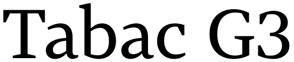 Tabac G3 Font