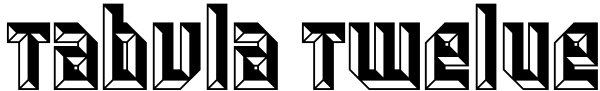 Tabula Twelve Font