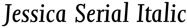 Jessica Serial Italic Font