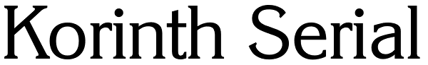 Korinth Serial Font