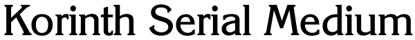 Korinth Serial Medium Font