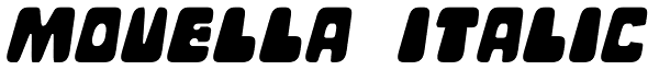 Movella Italic Font