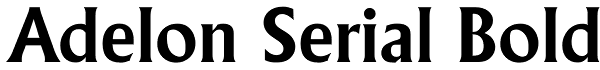 Adelon Serial Bold Font