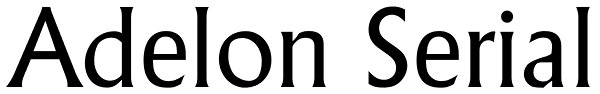 Adelon Serial Font