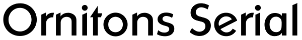 Ornitons Serial Font