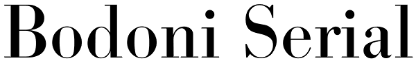 Bodoni Serial Font