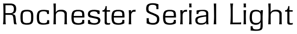 Rochester Serial Light Font