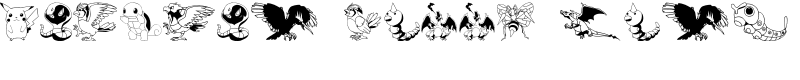 Pokemon Kiddy Ding Font