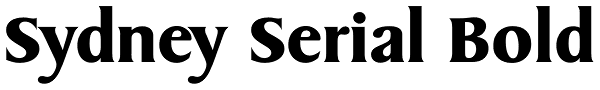 Sydney Serial Bold Font