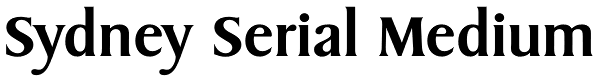 Sydney Serial Medium Font