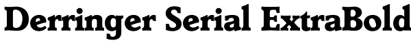 Derringer Serial ExtraBold Font