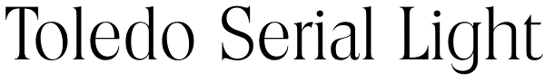 Toledo Serial Light Font