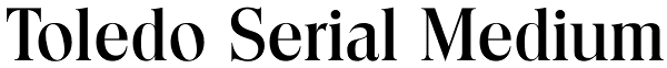 Toledo Serial Medium Font