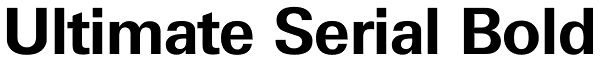 Ultimate Serial Bold Font