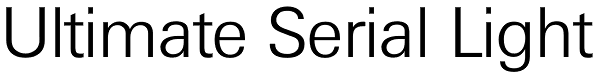 Ultimate Serial Light Font