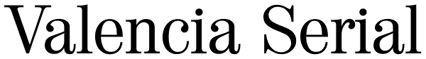 Valencia Serial Font