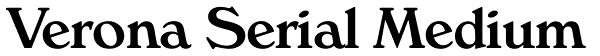 Verona Serial Medium Font