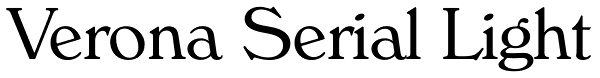 Verona Serial Light Font