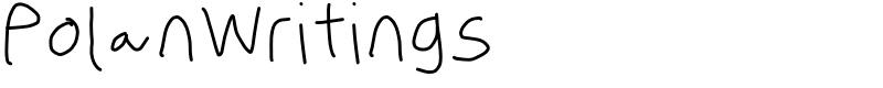 PolanWritings Font