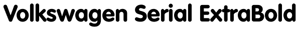 Volkswagen Serial ExtraBold Font