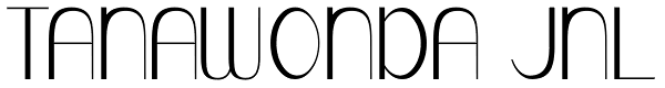 Tanawonda JNL Font