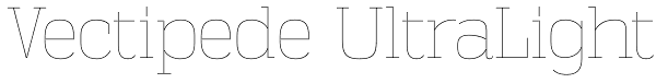 Vectipede UltraLight Font