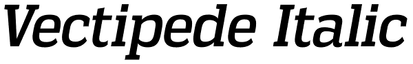 Vectipede Italic Font