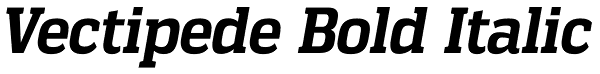 Vectipede Bold Italic Font